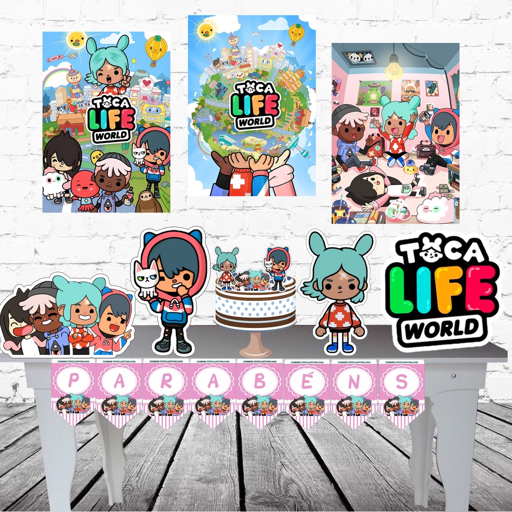 Toca Life World Cake Topper/ Toca Boca / Toca Life World/ Toca