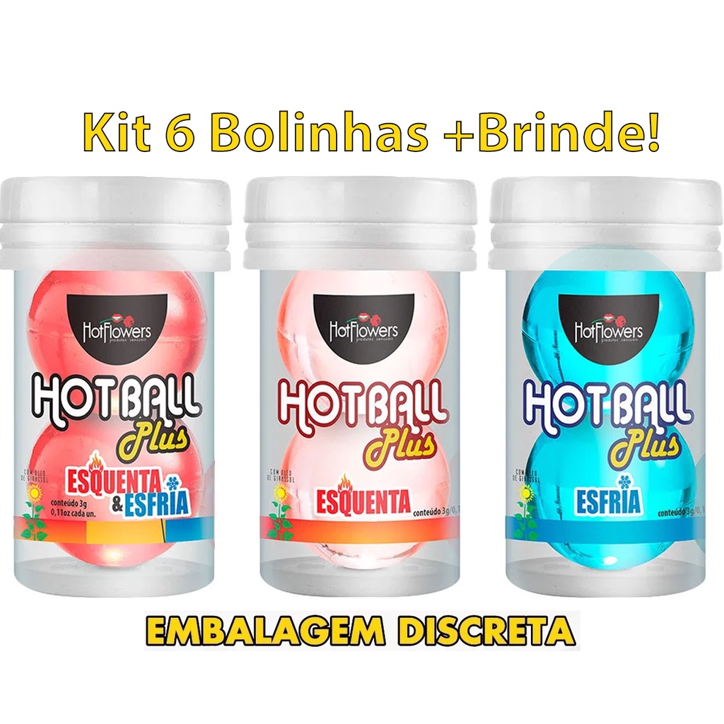 Kit 6 Bolinhas Explosivas Esquenta Esfria Estimulante Produtos Sex Shop Eróticos Brinde 4743