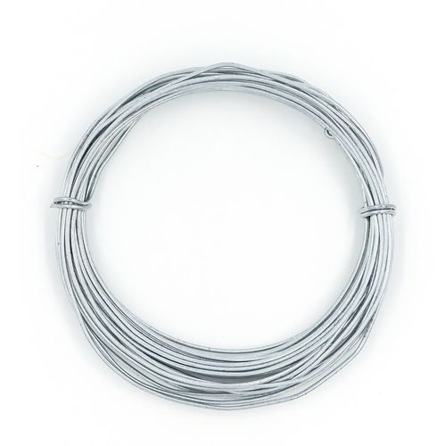 Arame Aluminio 1.5mm Natural 5 metros para Artesanato