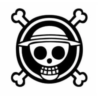 Kit 02 Adesivos Jolly Roger Luffy One Piece