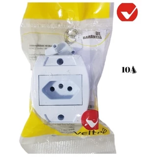 Tomada 10A Sobrepor Externa - Veltra