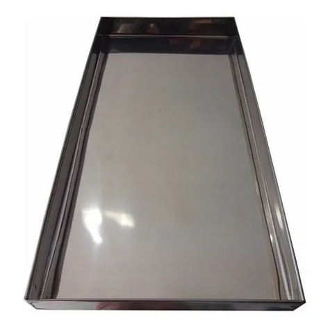 Bandejas Em Inox Para Estufas De Salgados 14x24x02cm