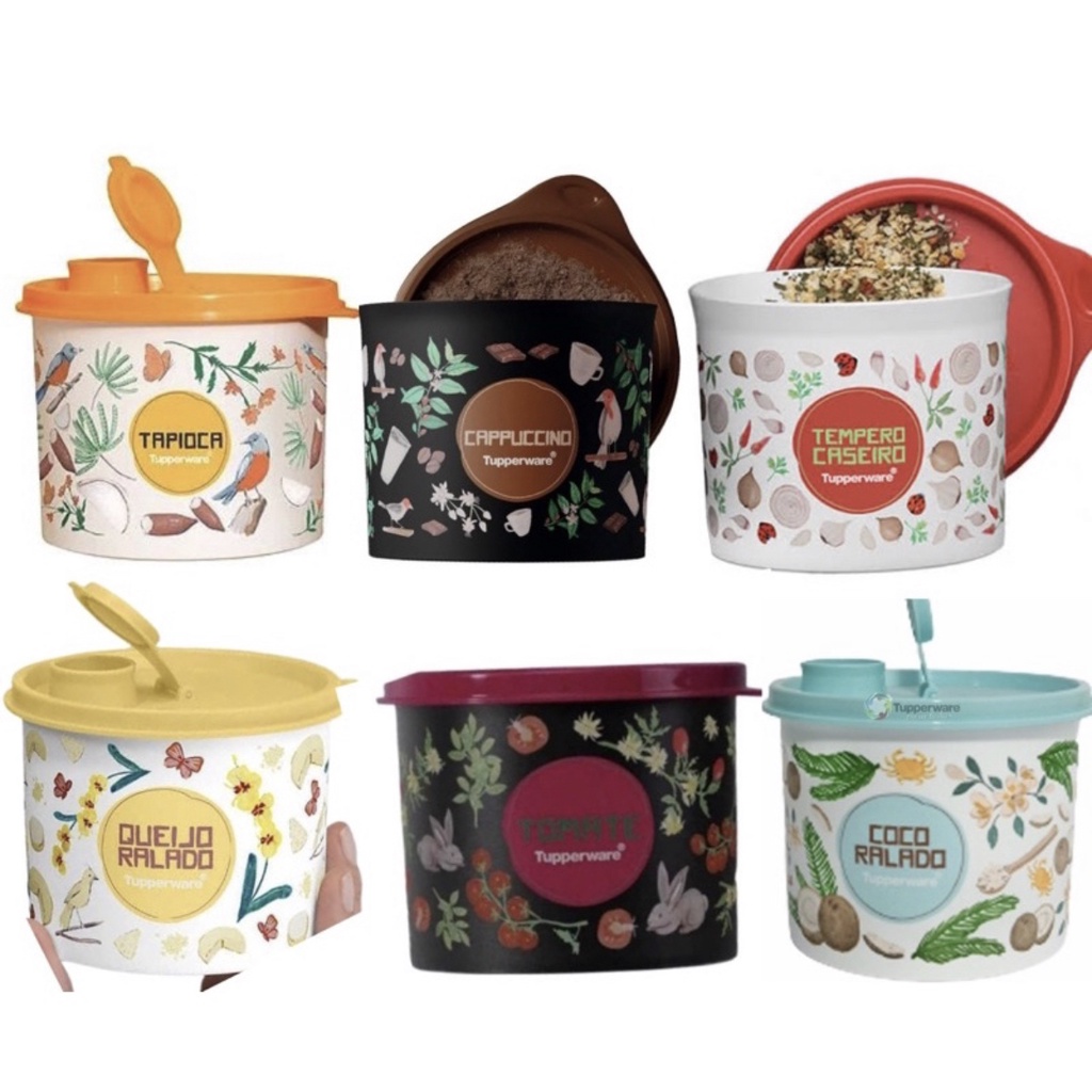 Tupperware Redondinha Floral 500 ml | Shopee Brasil