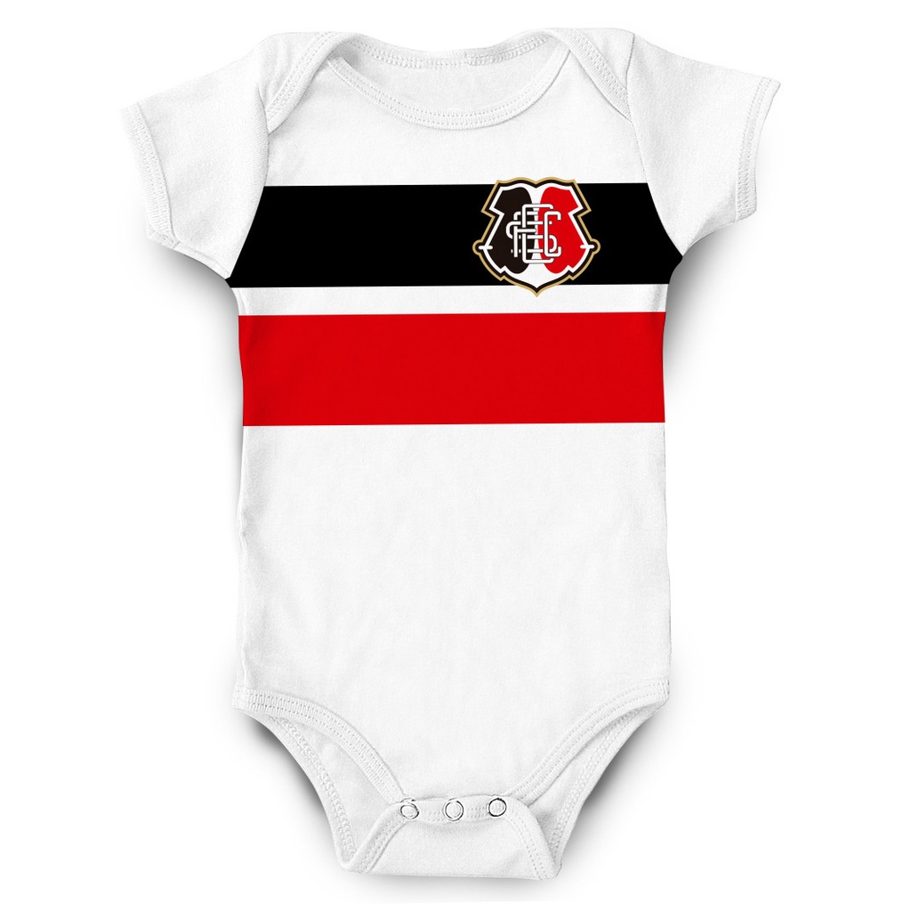 Body Santa Cruz Pernambuco Futebol Bebê Personalizado com Nome