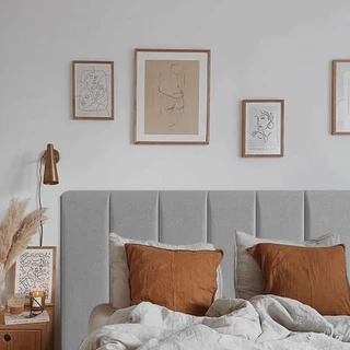 Cabeceira Estofada Cama Solteiro Kit C/ 5 Modulo Placas Adesiva