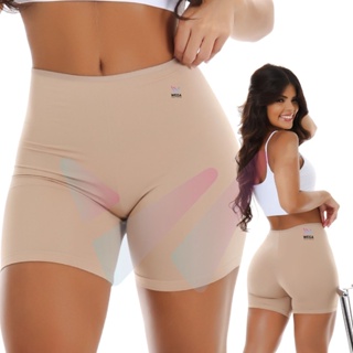 Kit 2 Bermuda Short Segunda Pele Anágua Bermudinha Confortável Microfibra Lisa Usar Com Vestido Saia Shortinho Feminino