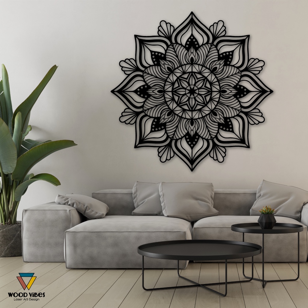 Quadro Mandala Canopus 120cm em MDF
