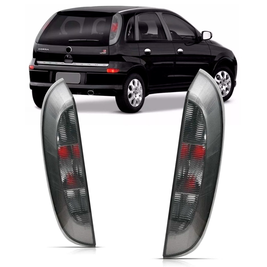 Lanterna Traseira Corsa Hatch 2003 A 2012 Fumê | Shopee Brasil