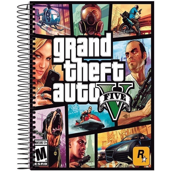 Caderno GTA 20 Matérias 400 Folhas Universitário