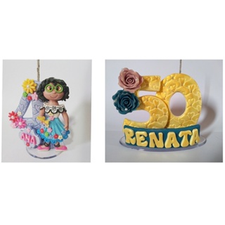 Festejante - pattiartebiscuit - Vela Personalizada, Topo De Bolo