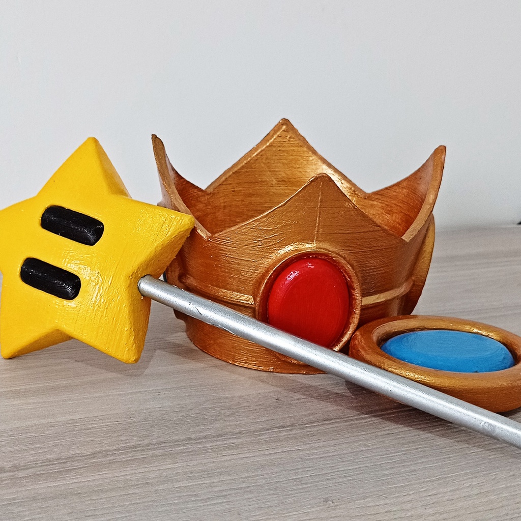 Kit Coroa Princesa Peach para Fantasia