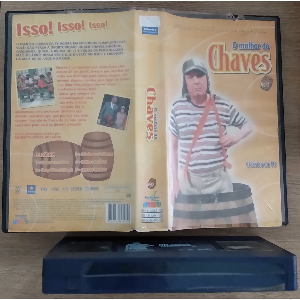 VHS Dublado O Melhor De Chaves Vol. 1 - Imagem Filmes - Desconto no Preço