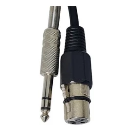 Cabo P10 Stereo+ Xlr Femea 10 Metros Balanceado Fio Tiaflex