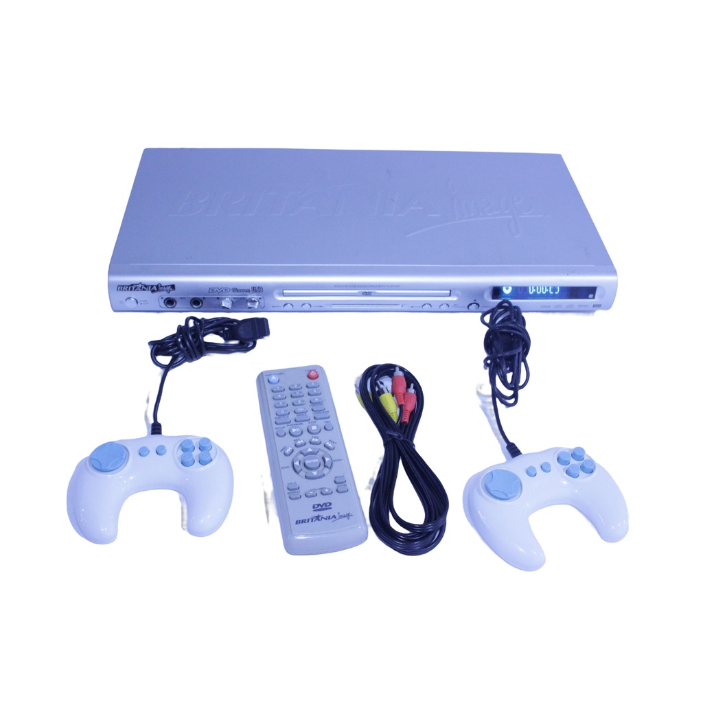 Aparelho De Dvd Player Britania Imagem Game USB Karaokê Duplo com regulagem