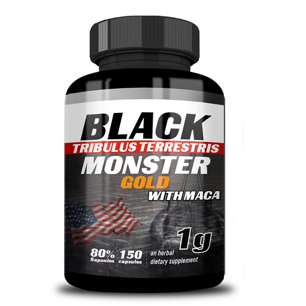 Black Monster Gold 1g 150 Capsulas Importado Alta Performance