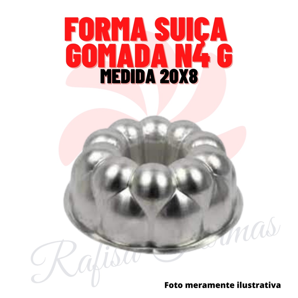 Forma De Bolo Suiça Gomada Decorada Grande 22x7,5 cm N1 Caparroz