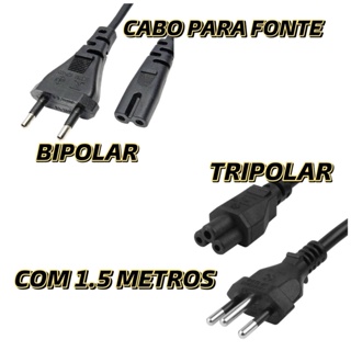 Cabo para fonte bipolar / tripolar / ATX com 1.5 m