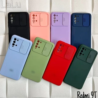 Capinha com Tampa Câmera para celular / Redmi 9T / Capa case colorida tampa câmera (CF04)