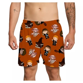 Bermuda Shorts Masculino De Dormir Samba Canção Estampa Harry Potter