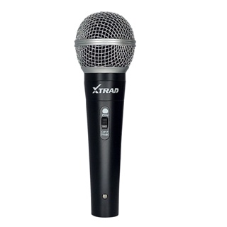 Microfone profissional karaokê dinâmico com fio p10 3m metal ergonômico unidirecional CH0477