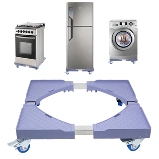 Suporte De Geladeira / Maquina De Lavar Fogão Inox Rodinhas