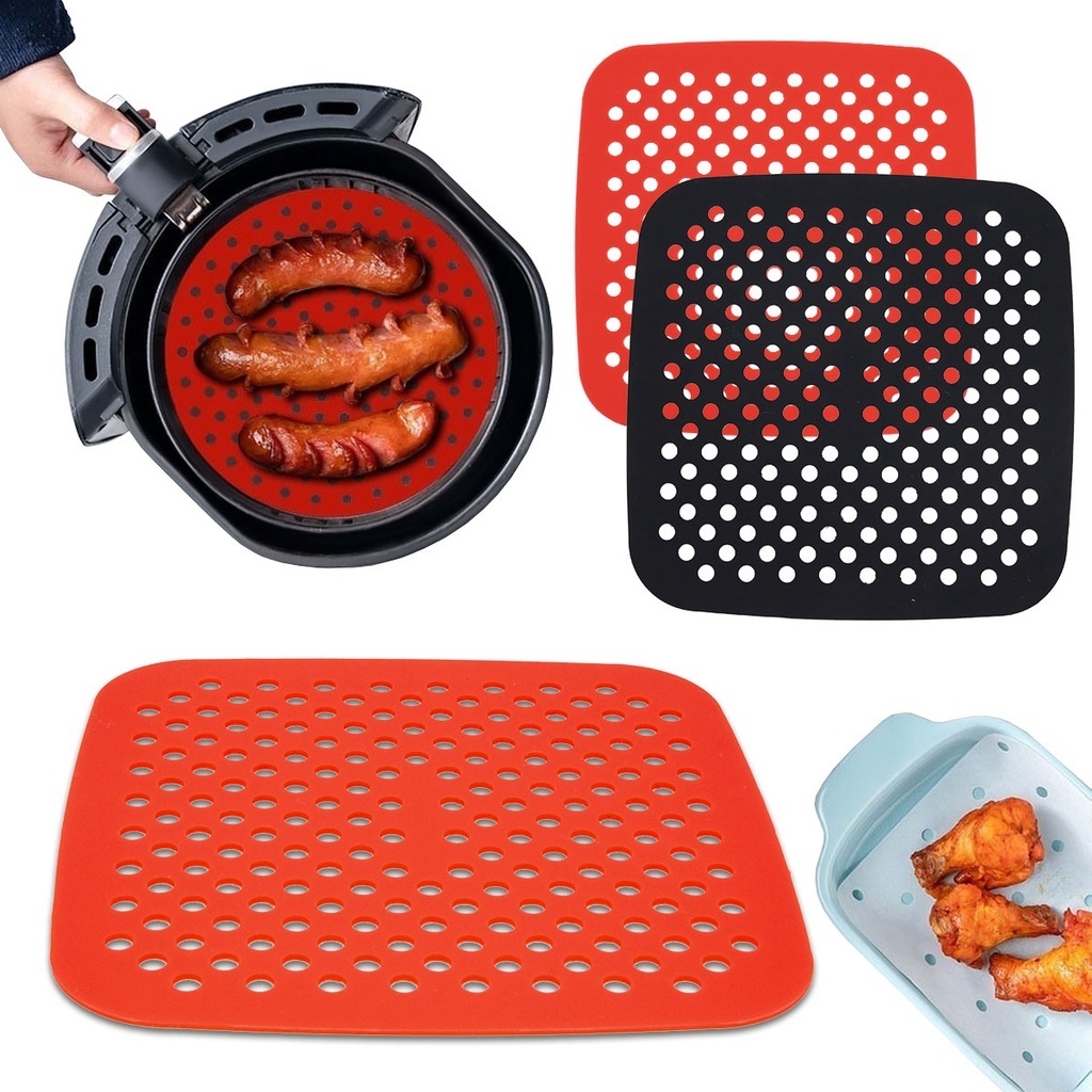 Tapete Protetor Silicone Para Air Fryer Fritadeira Universal Não Gruda