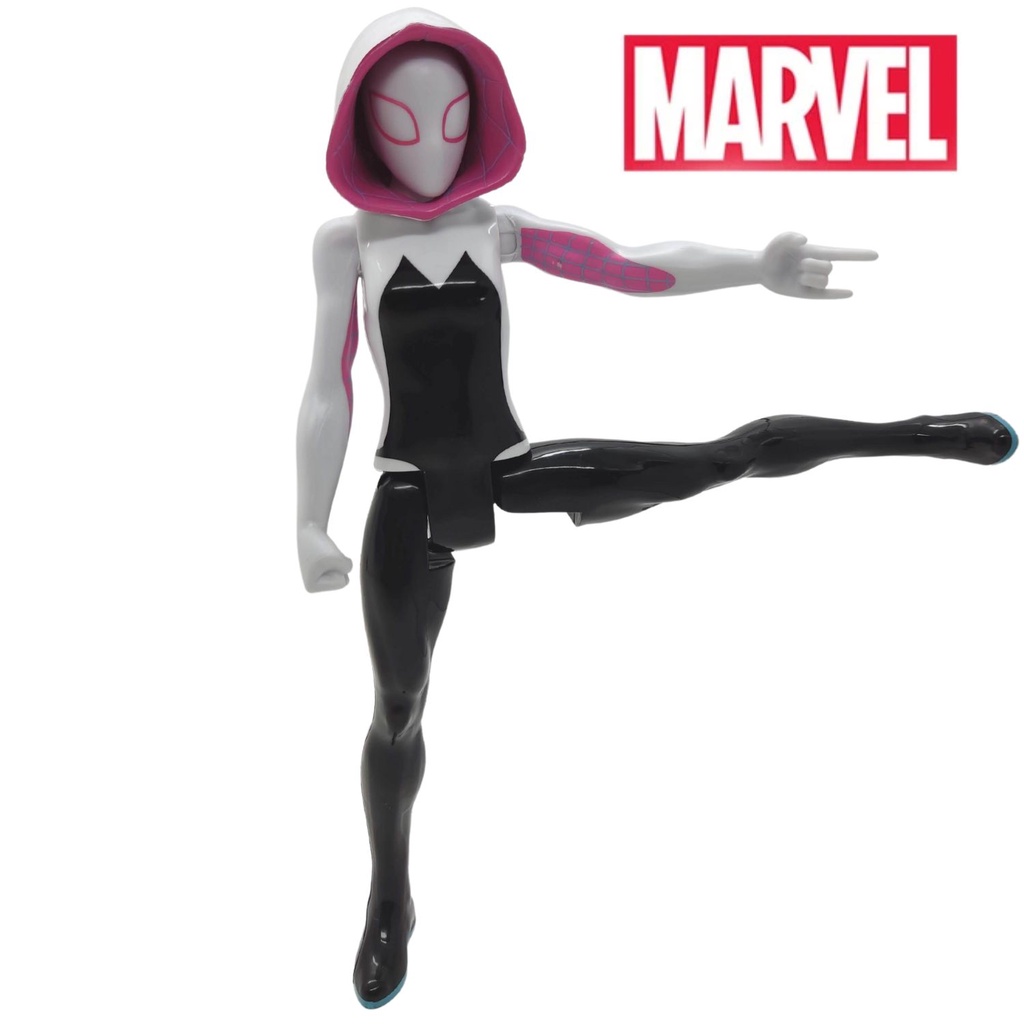 Boneca Aranha Fantasma Super Heroína Gwen Stacy 30cm Spider Man Spider-Verse