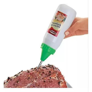 Injetor De Temperos Churrasco Aves Carnes Assados 350ml