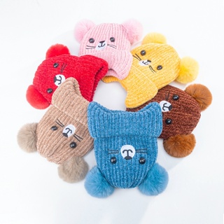 Gorro Touca Longo Infantil Menino Menina Tricotado Quente Fashion