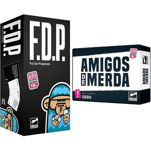 Jogo Cartas Fdp Foi De Propósito Original Zoeira Humor Ácido