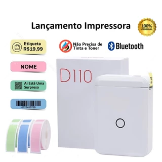 Mini Etiquetadora Impressora Bluetooth Wifi Térmica portátil Etiquetadora Rotuladora Niimbot D110 / Envio em 24 horas