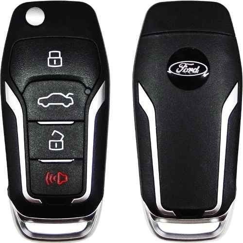 Chave Canivete Com Placa Original Ford Fiesta 2011 2012 2013