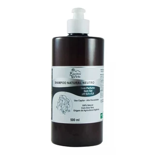 Shampoo Neutro Orgânico Natural Vegan Sem Perfume Riquezas Da Terra 500ml