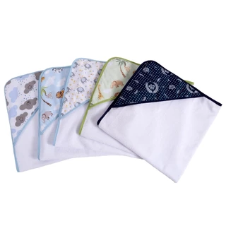 KIT 2 TOALHAS DE BANHO BEBE ENXOVAL BABY ESTAMPINHAS DESENHO ATOALHADO PREMIUM em Oferta na Shopee