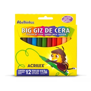 Big Giz De Cera Acrilex Com 12 Unidades