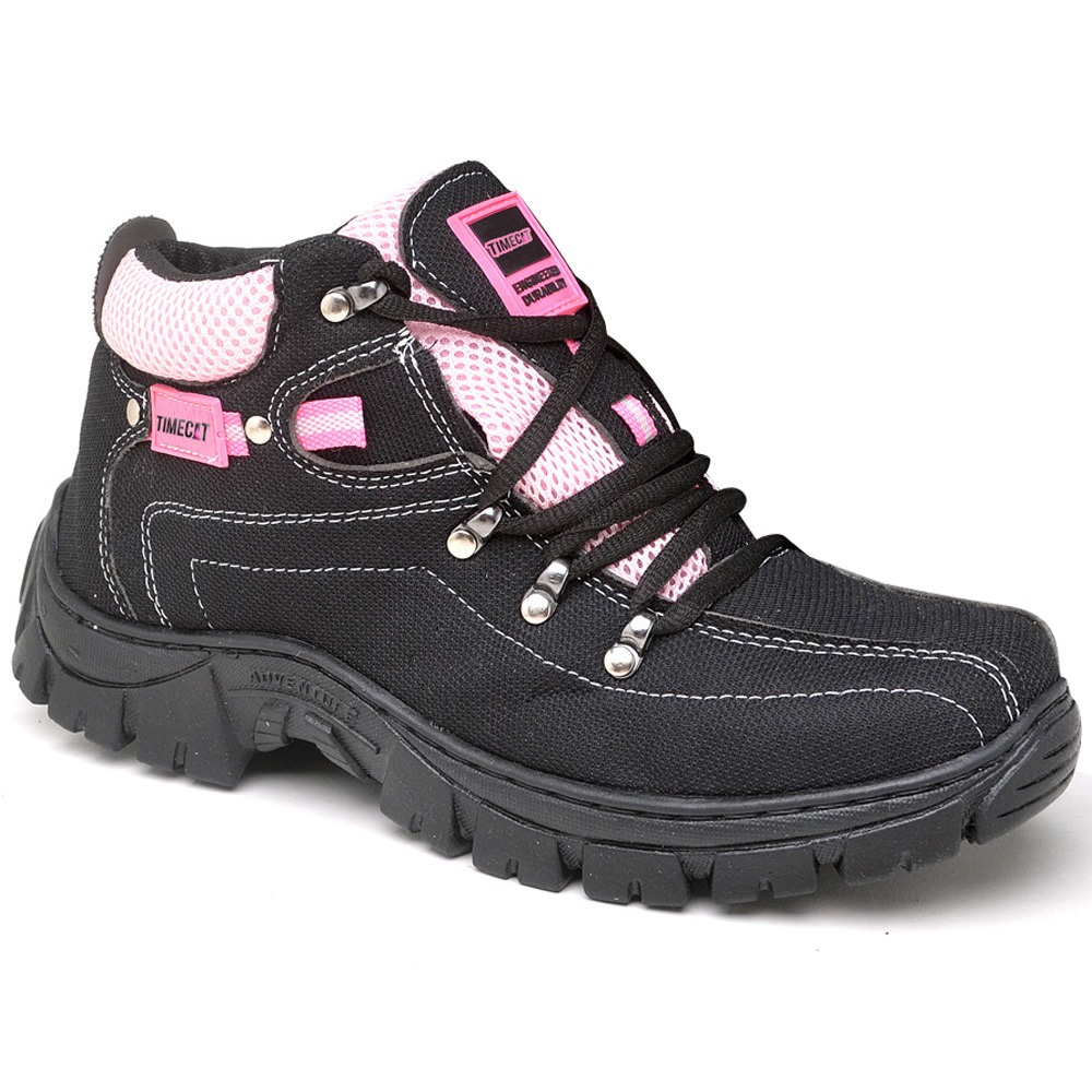 Bota Caterpillar feminina preto detalhe pink lançamento 2023 - envio  imediato super promoção GARANTA JA - Escorrega o Preço