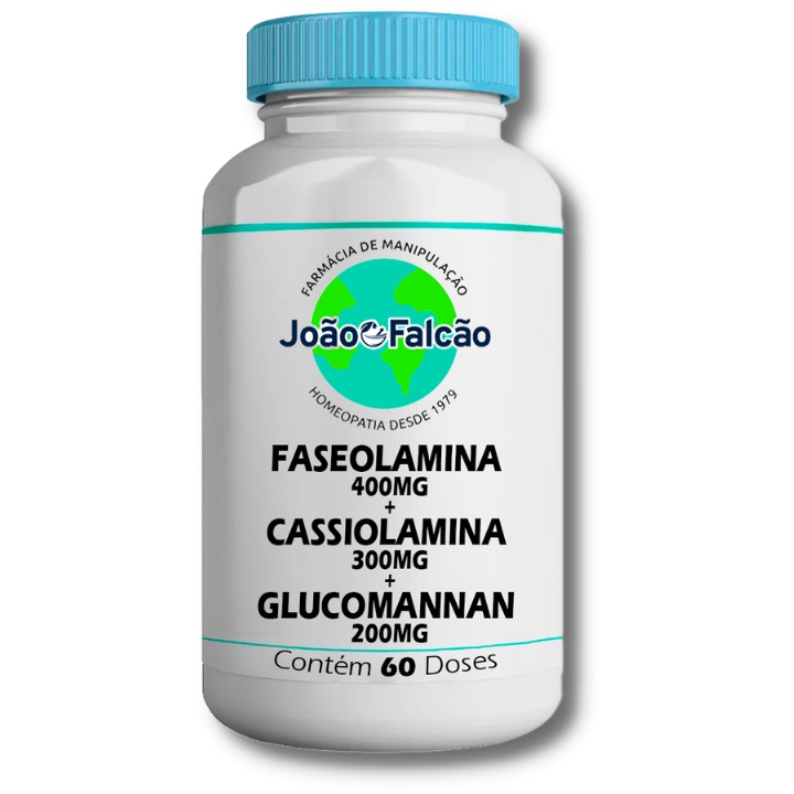 Faseolamina 400Mg + Cassiolamina 300Mg + Glucomannan 200Mg - 60 Doses ...