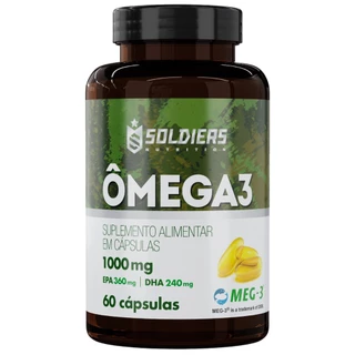 Ômega 3 - 60 Caps - 1000mg (MEG 3) - Soldiers Nutrition