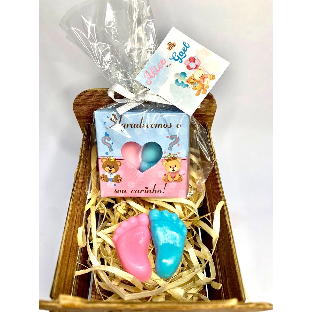 50 Caixinhas com Pezinhos Perfumados - Personalizados em Oferta na Shopee