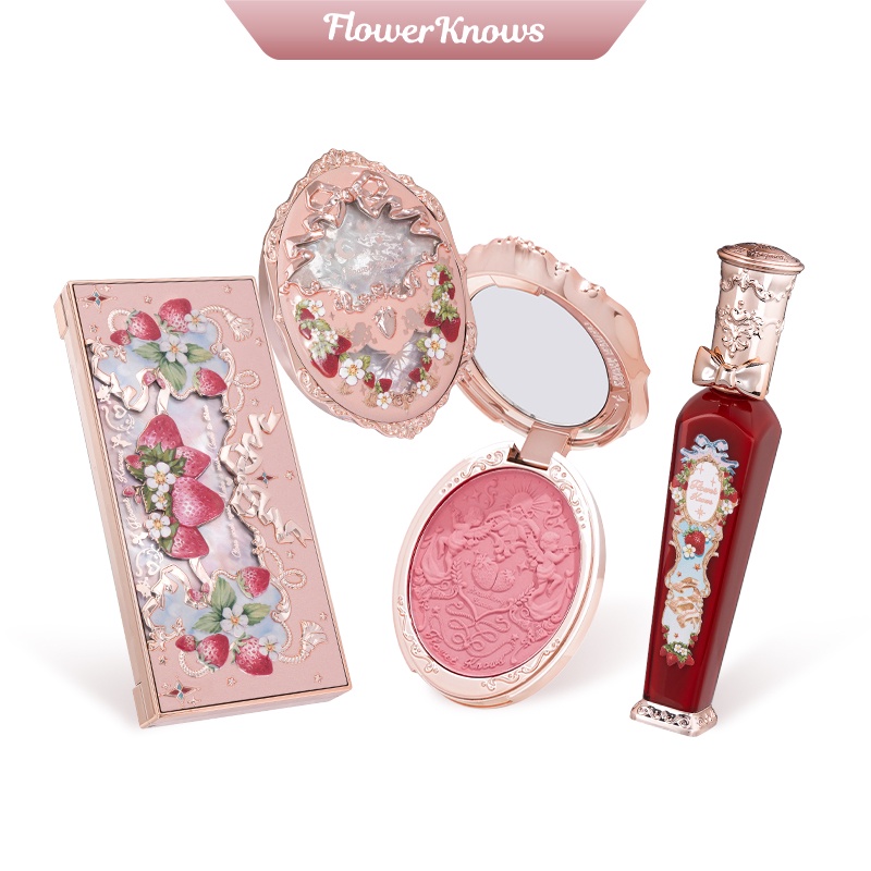 Conjunto De Maquiagem Flower Knows Strawberry Série Rococo