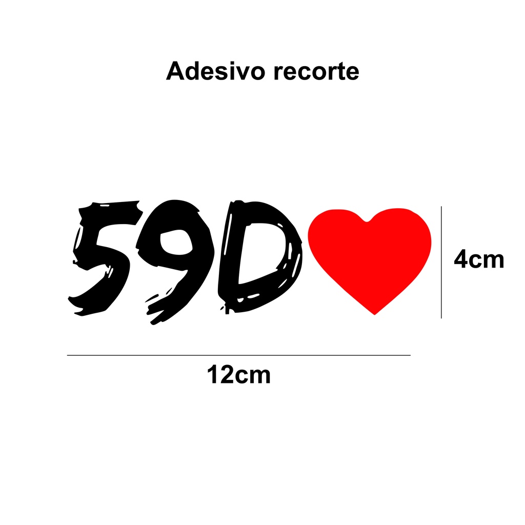 Adesivo 59D Diadema 12x4cm - mandrake moto capacete tanque carro