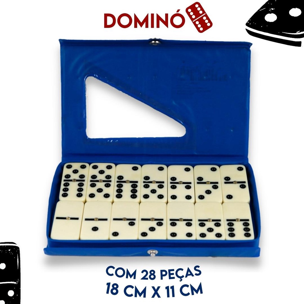 Jogo De Domino Profissional De Osso Preto - Nybc - Jogo de Dominó