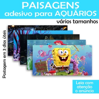 PAISAGENS ADESIVO para AQUÁRIOS VARIOS TEMAS