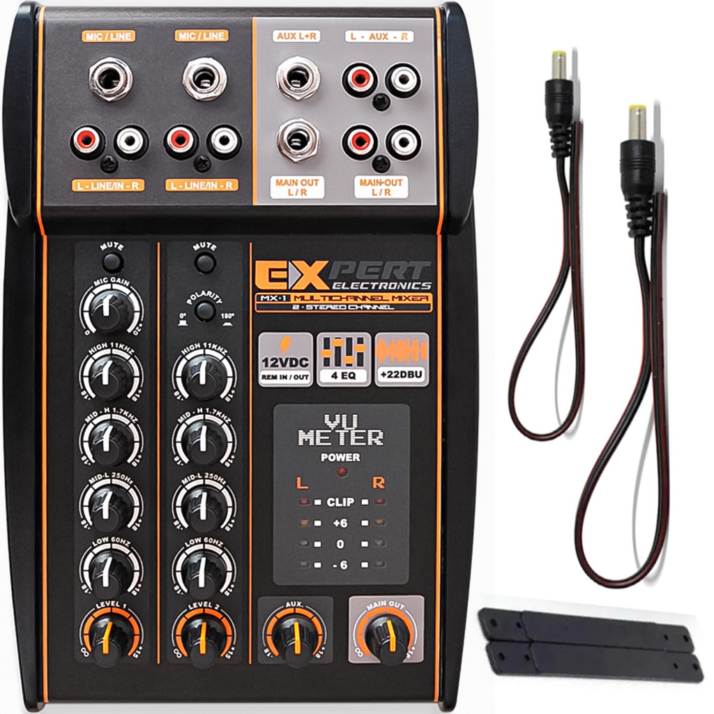 Mesa De Som Expert Audio Mx1 4 Canais Entrada Microfone | Shopee Brasil