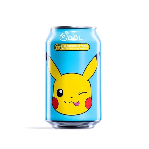 Agua Soda Sabor Momo, Edición Pokemon Eevee 330 ml.