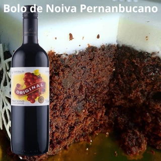 Vinho Original Licoroso Rosado Doce (Bolo Pernambucano Noiva) 750 ml