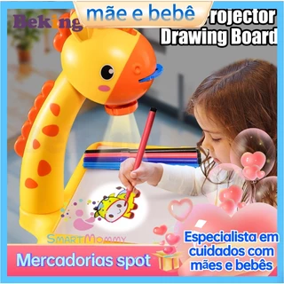 Mesa de pintura de projeção de bebê com Placa de mesa /brinquedos educativos para crianças Mesa bebê com Placa de mesa