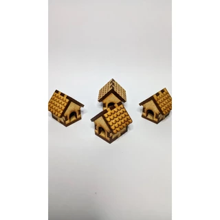 Mini Casinha em MDF para Biscuit chimarrão / Para Terrários / decoração suculentas/ lembrancinhas