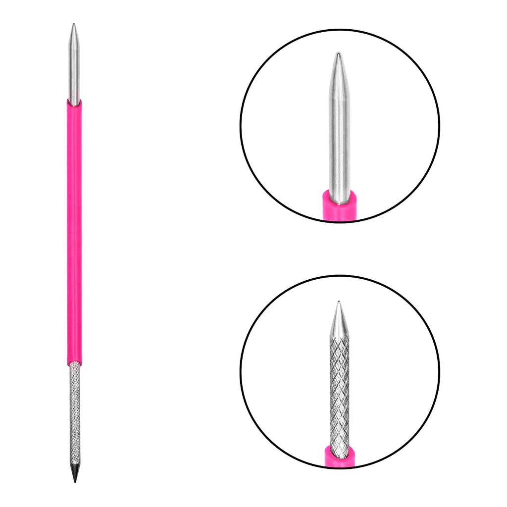 Palito Unha Profissional Bastão De Inox Com Silicone Estilo Aiko ...