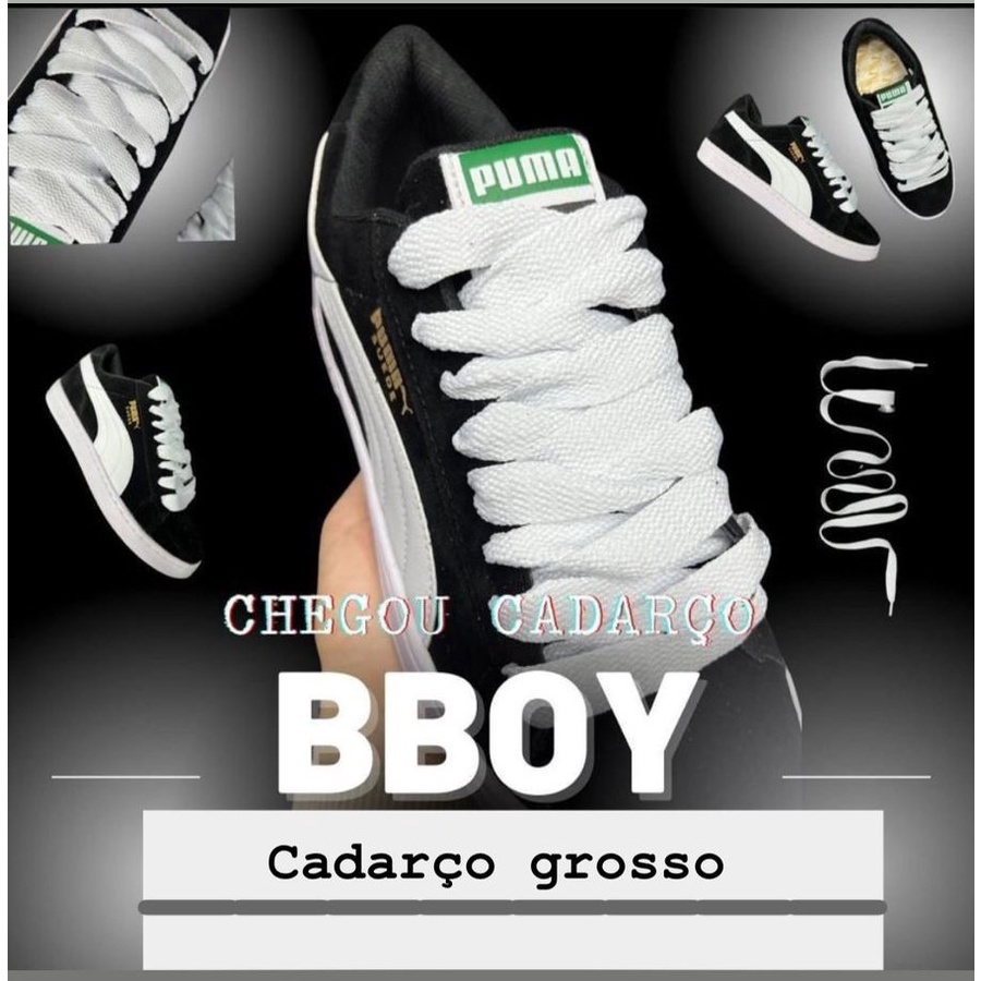 Tenis Puma Suede Classic Neymar Jr 2 Cadarços Preto & Branco BBOY e Caixa Tênis Masculino e Feminino envio Imediato